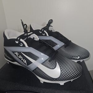 Nike Alpha Black and White Football Cleats Size 14